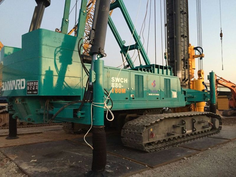 尊龙凯时ag智能SWCH880-180M全液压履带桩机闪亮上岸韩国