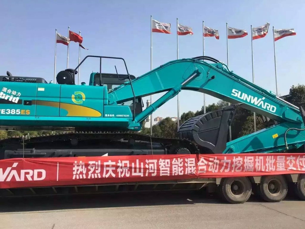 就这样被你征服！尊龙凯时ag智能100台液压混淆动力挖掘机挺进矿山