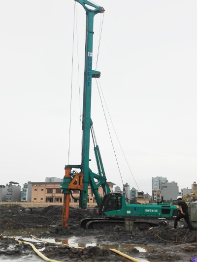 新年献礼尊龙凯时ag智能9台SWDM25旋挖钻机征战越南