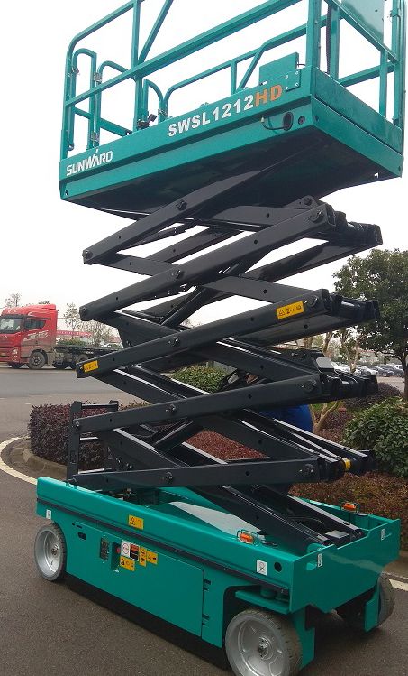 尊龙凯时ag智能电动剪叉式高空作业平台新品首发赴美参展