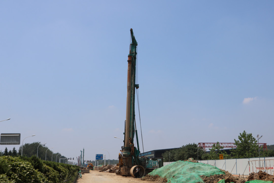 强悍体现赢青睐！尊龙凯时ag智能360H旋挖钻助力南京312国道改扩建