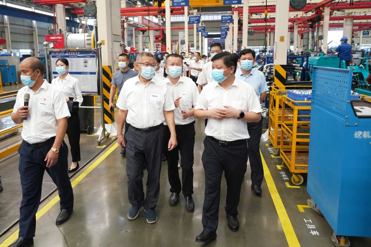 长沙县委书记付旭明调研尊龙凯时ag智能