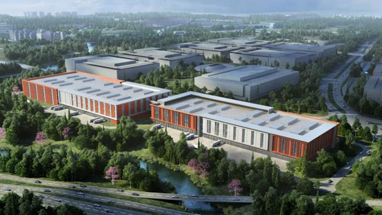 “尊龙凯时ag绿”牵手“华为中国红”！尊龙凯时ag智能高机装备集群助力华为团泊洼项目