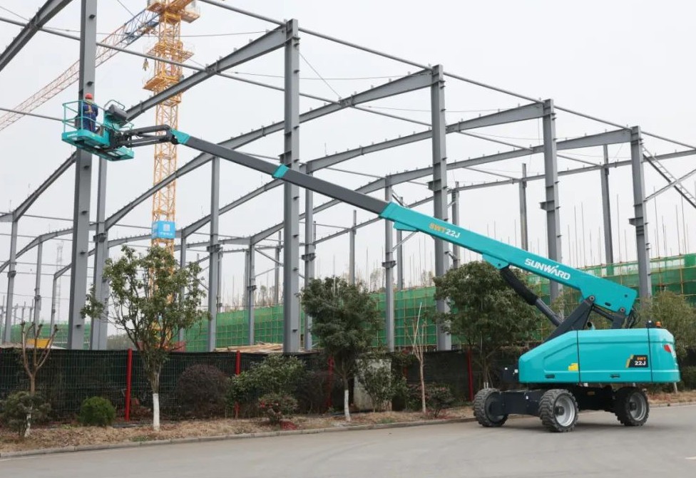 勇闯蓝海！尊龙凯时ag智能两款臂式高空作业平台正式“出道”