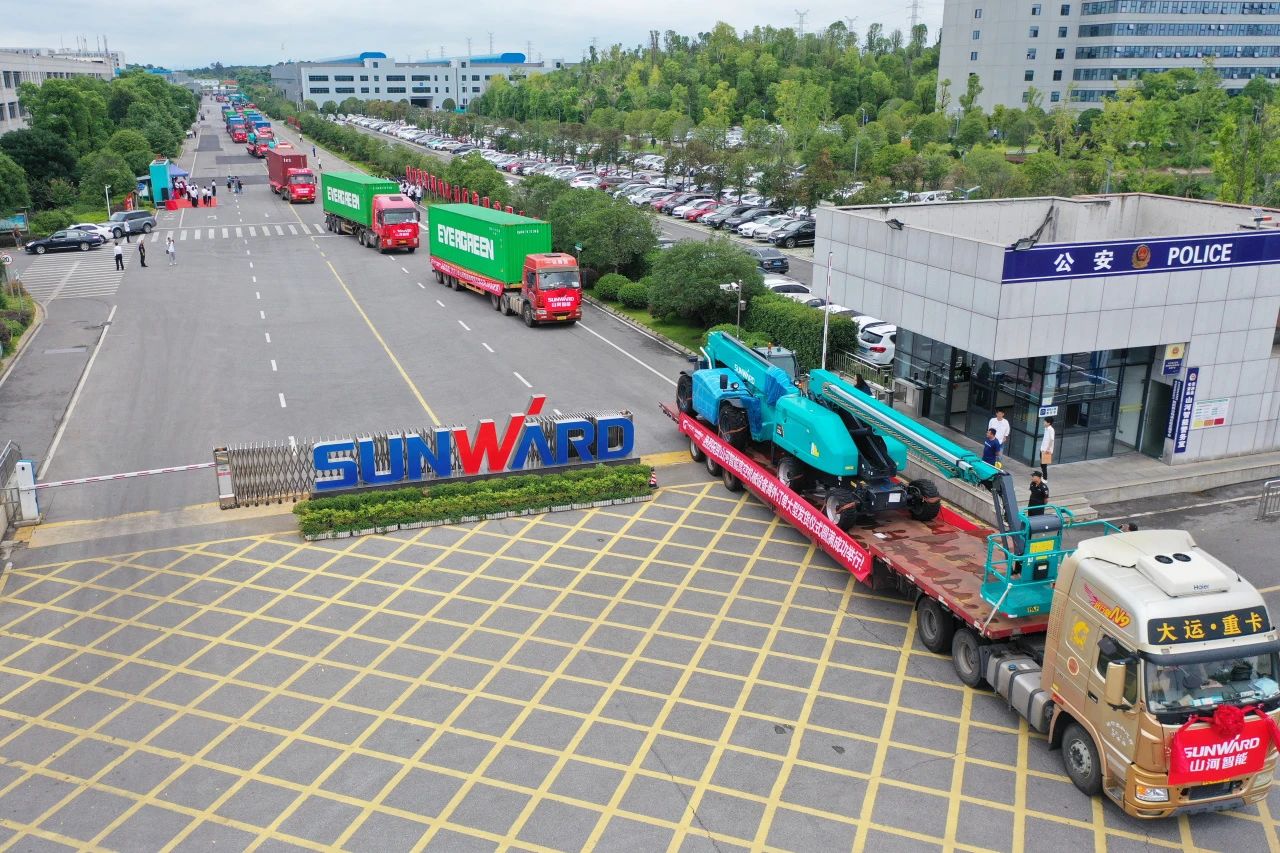 深化全球结构，加速出海程序！尊龙凯时ag智能高空机械装备外洋订单大型发货仪式圆满举行