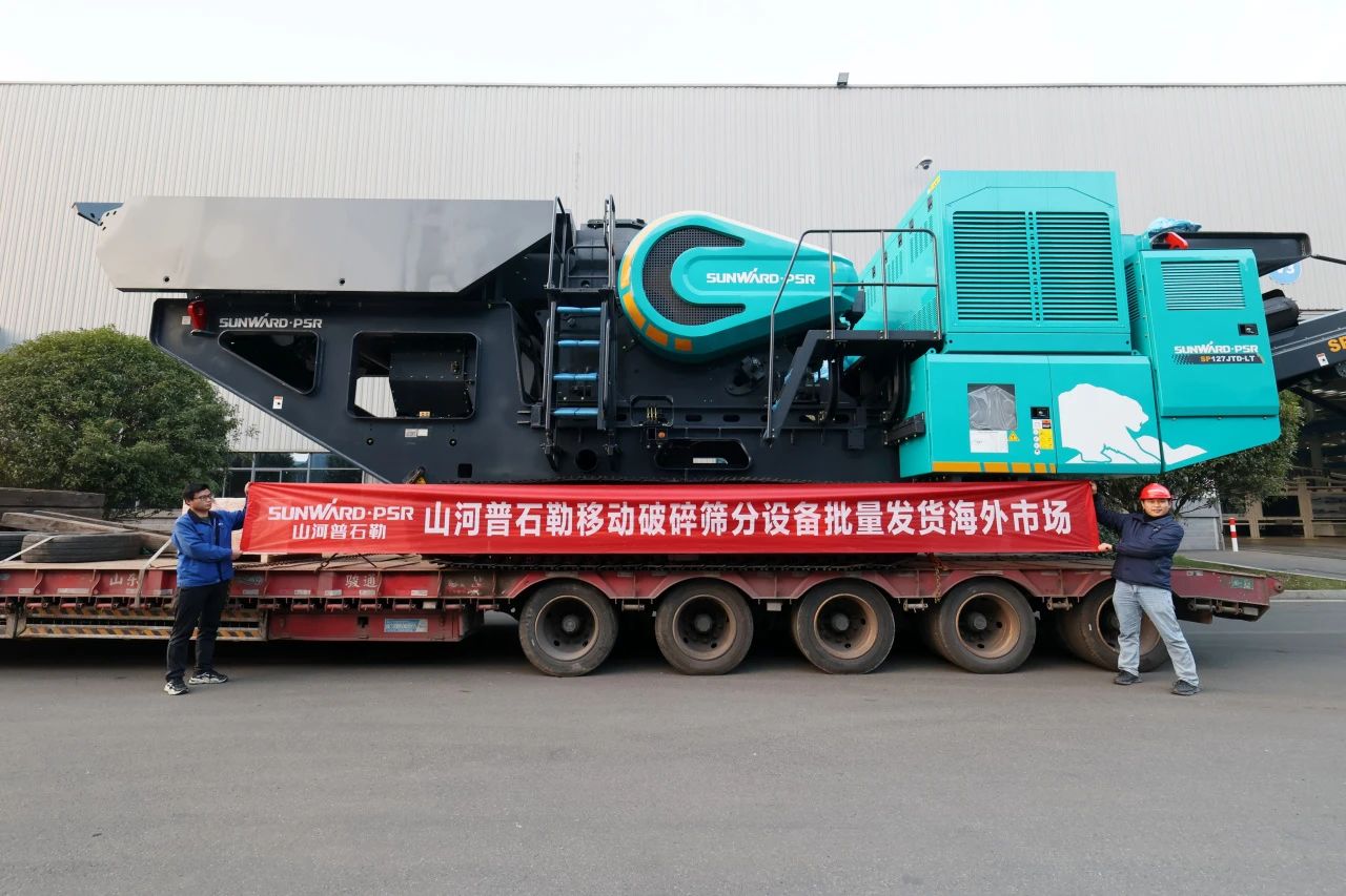 尊龙凯时ag普石勒柴电一体移动破碎筛分装备热销外洋